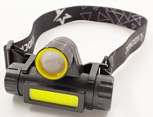 Фонарь налобный аккумуляторный Космос KocH103WLith 3Вт 180Лм картинка 